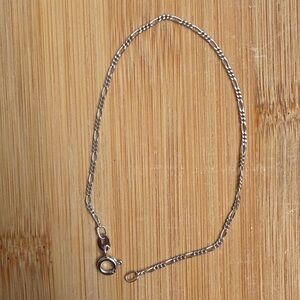 Delicate Silver 925 Italy Chain Bracelet 7.5”